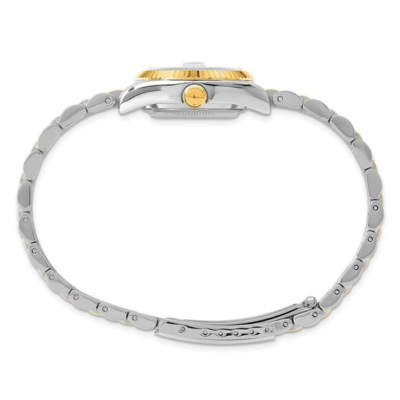 Ladies Two-Tone, Gold-Tone Dial Round Analog Watch by Charles Hubert - Picture 3 of 4